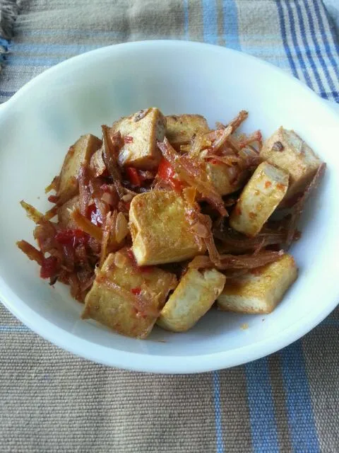 Snapdishの料理写真:Fried Tofu with Chili Anchovies|Mrs BNazさん