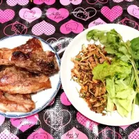 ซี่โครงหมูย่าง & ซุบหน่อไม้