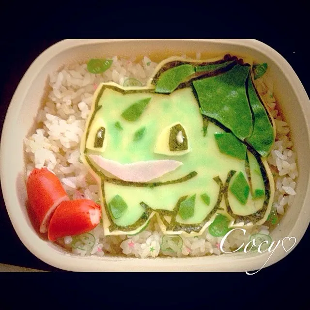 フシギダネ弁〜旦那さんのお弁当|♡Q♡さん