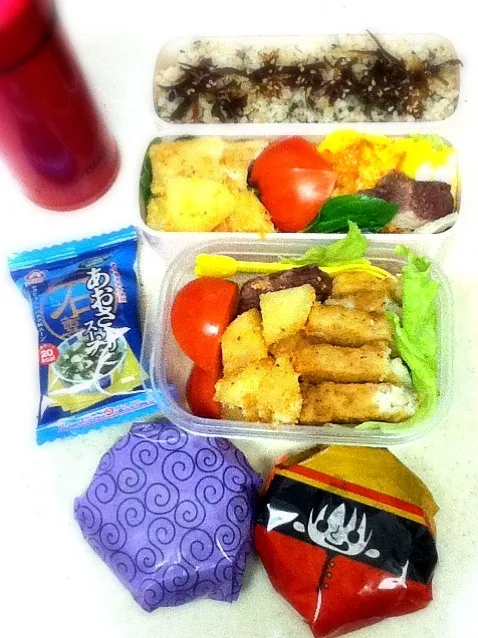 Snapdishの料理写真:今日のJK&OL弁当。Today's lunch box.|hoppycowさん