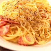 カルボナーラです！そろそろ別のパスタ覚えたいwww|おく坊さん