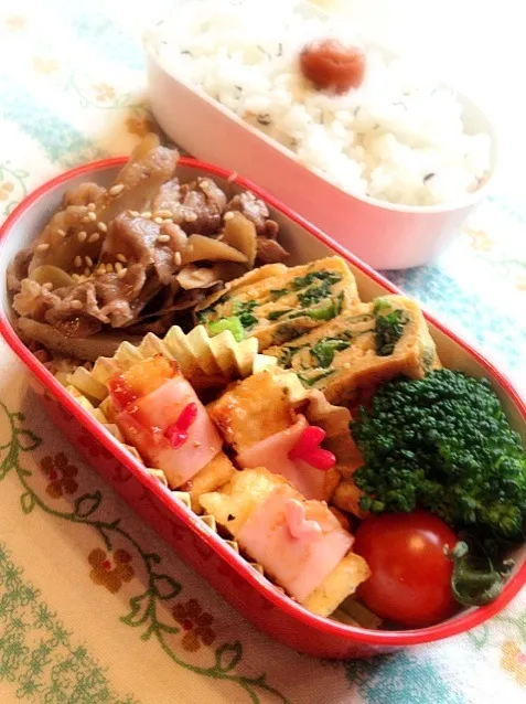 牛肉とごぼうのすき煮弁当|tomoさん