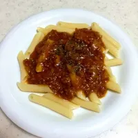 Snapdishの料理写真:ペンネのミートソース🍝|れぃさん