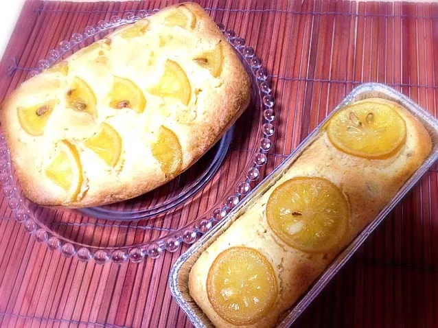 Snapdishの料理写真:レモンコンフィのサクサクチーズパウンドケーキ🍊|みきぴょん♪さん