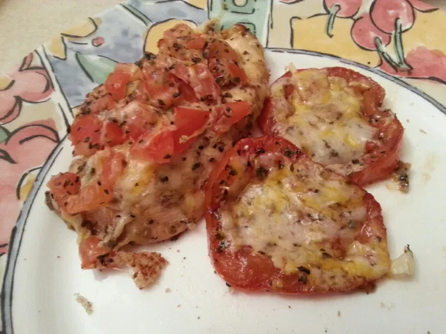 balsamic tomatoes and brushetta chicken|alisonさん