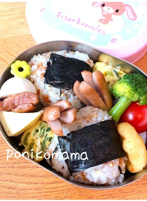 4月25日の幼稚園お弁当。|ぽにこさん