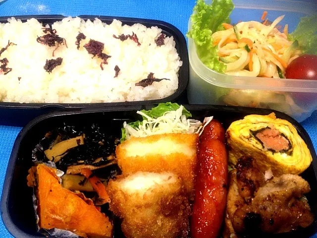 Snapdishの料理写真:4/24長男晩御飯弁当|yoshimiさん