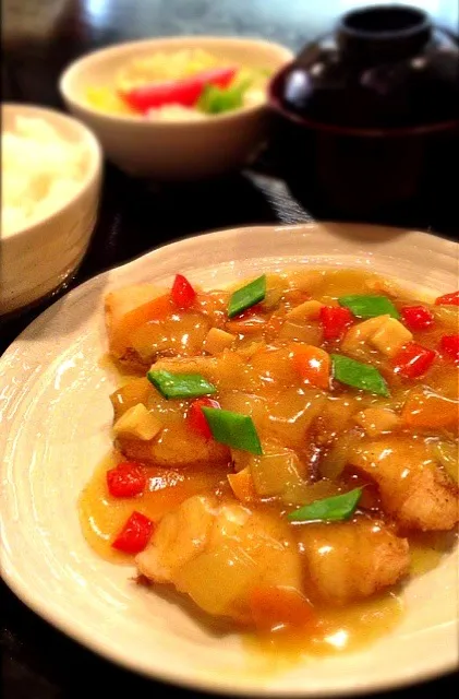 タラのカレーあんかけ定食|寺尾真次さん