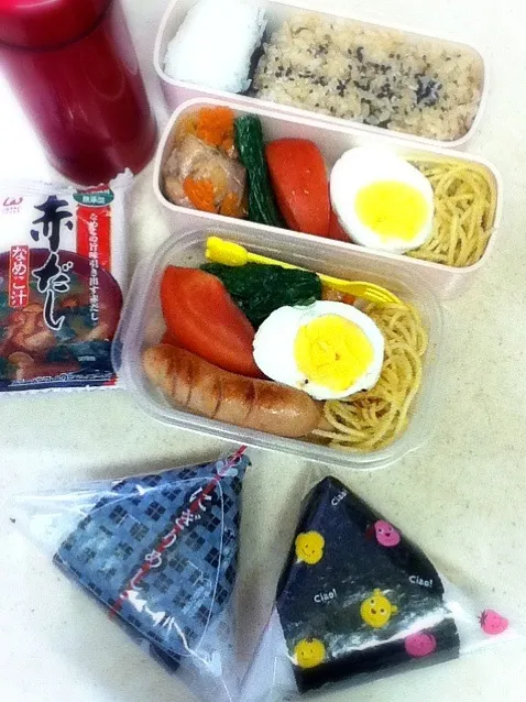 Snapdishの料理写真:今日のJK&OL弁当。Today's lunch box.|hoppycowさん