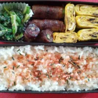 海苔入り卵焼きと牛肉のアスパラ巻き弁当|ホット麦茶さん