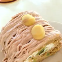 モンブランロールケーキ|ゆっこさん