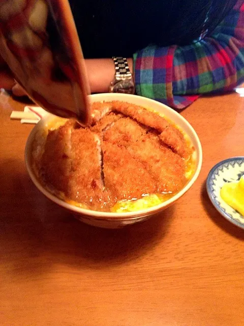 Snapdishの料理写真:ドラゴンのカツ丼|すみやんさん