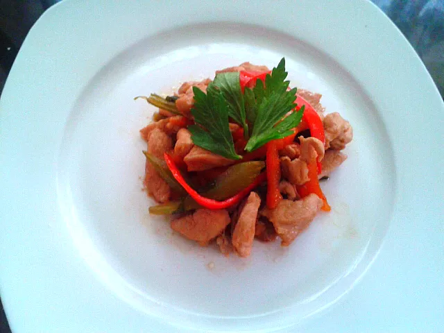 stir fry chicken breast..|justin decenaさん