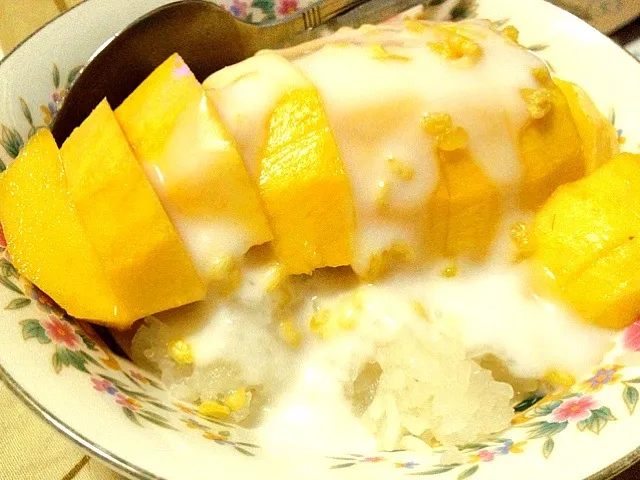 ข้าวเหนียวมะม่วง...เพิ่งจะได้กินกะเค้า|Appさん