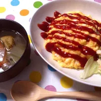 オムライスとポテトサラダ&ポトフ|あやなさん