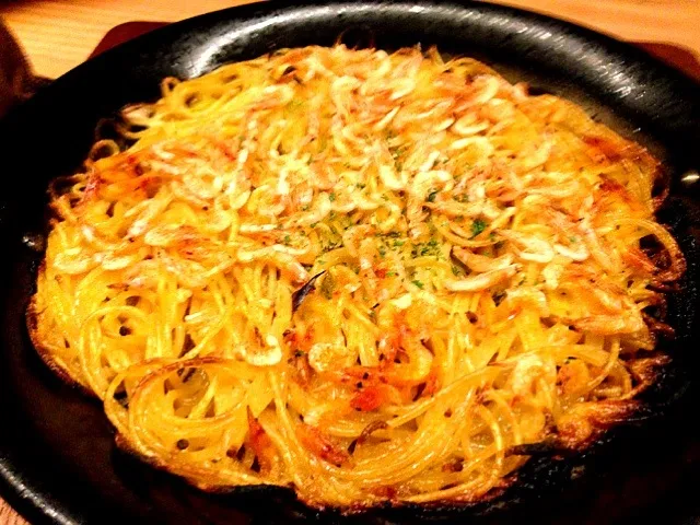 桜えびの焼きパスタ|takamoriyasushiさん