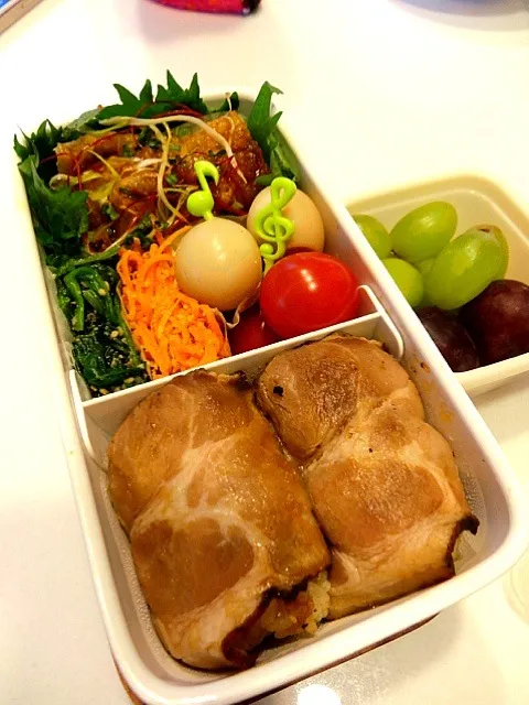 肉巻きおにぎり弁当|yuさん