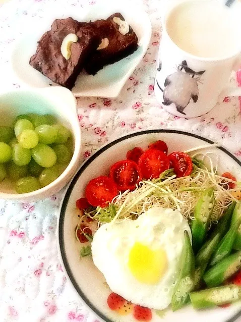 Snapdishの料理写真:🍅モーニングプレート💚|さとう かおりさん