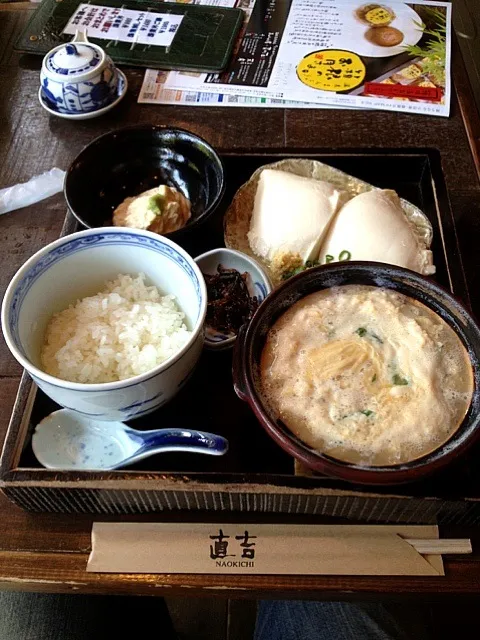 湯葉丼と湯葉刺しセット|ぐーぐーCobeさん