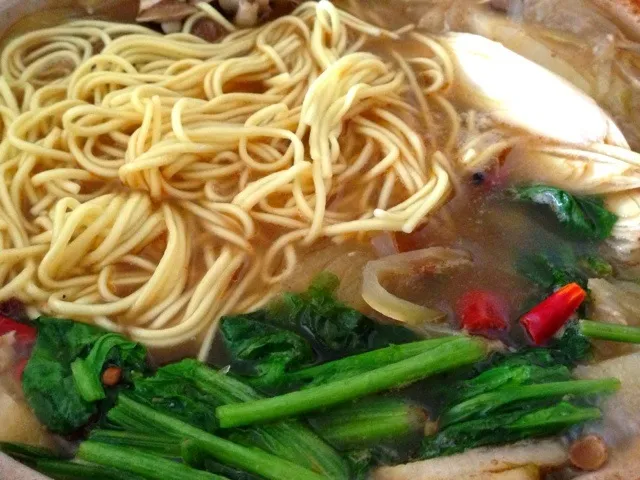 鍋の〆ラーメン|純さん