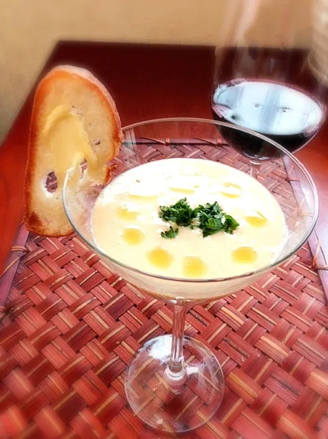 Vichyssoise of carrot,Arrangement from Ratatouille🎥人参のﾋﾞｼｿﾜｰｽﾞ|🌈Ami🍻さん