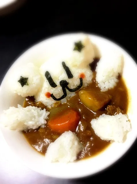 Snapdishの料理写真:☆クマさんカレー風呂☆|asd nrkさん