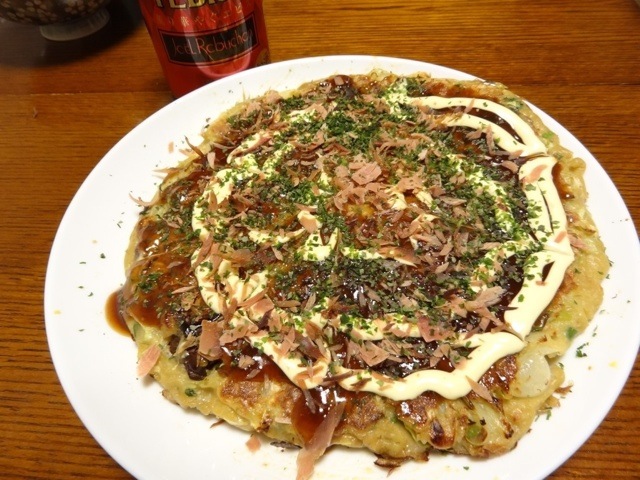 すじこん入りお好み焼きエビスジョエル ロブションと共に Kou Snapdish スナップディッシュ Id Fibesa