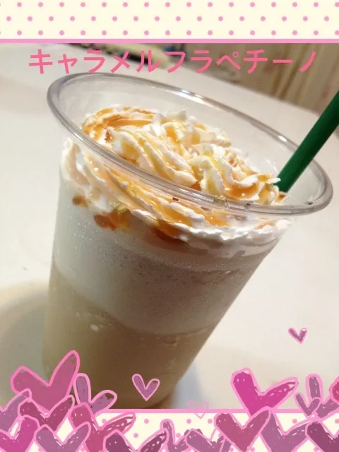 Snapdishの料理写真:スタバ風                                               キャラメルフラペチーノ|★さん