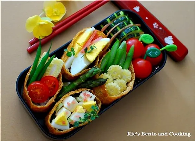 野菜と玉子のお稲荷さん弁当💕|Rie in Norwayさん