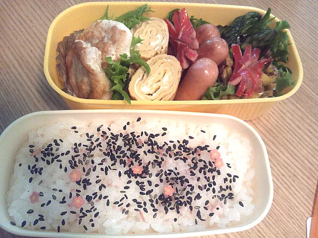 Snapdishの料理写真:8才の娘の参観日弁当♪|Megumiさん