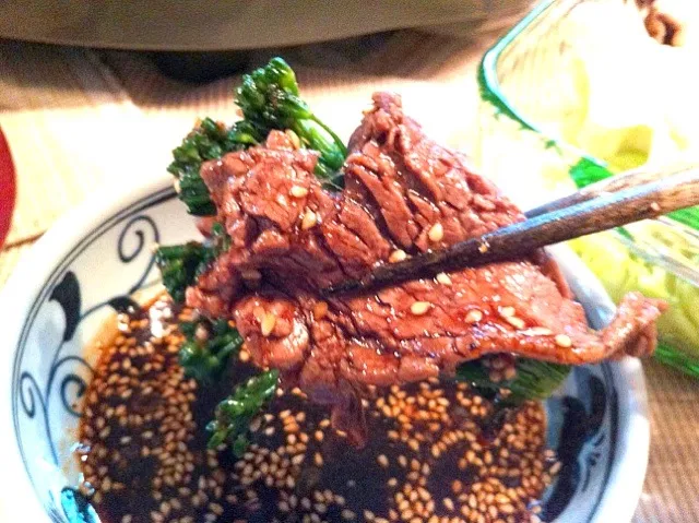 Snapdishの料理写真:Beef tenderloin YAKINIKU|Nanaさん