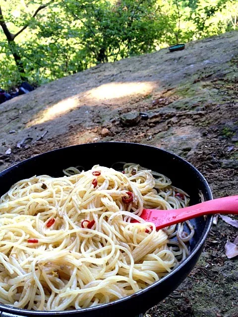 先ほどの残りでパスタ|西山 哲明さん