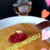 Snapdishの料理写真:もちもちパンケーキ|やっぴぃさん