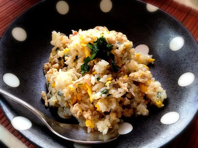 labomihoさんのニラ醤油を使って炒飯を作ってみました🍚|みきぴょん♪さん