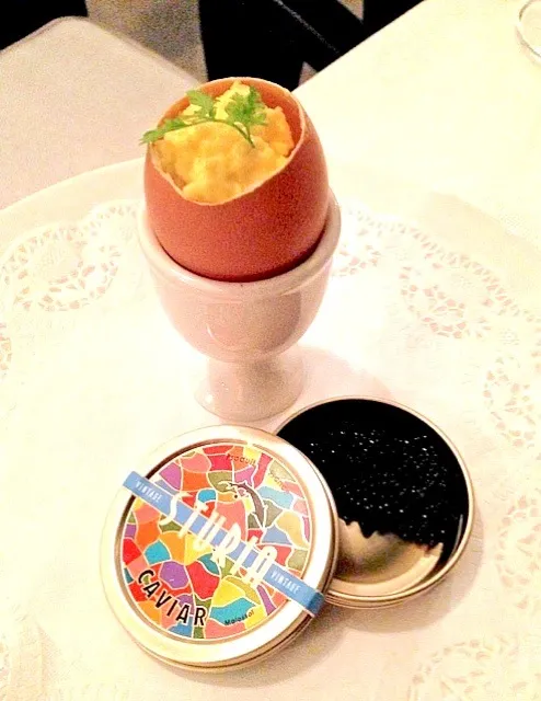 caviar with scrambled eggs and a touch of whipping cream @ Maison Francaise|Mei Meiさん