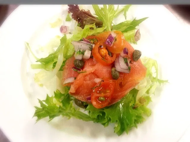 Smoked salmon salad|kazuko Tsujiさん