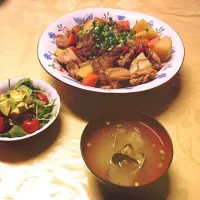 肉じゃが＆シジミのお味噌汁|えーげんさん