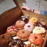 Snapdishの料理写真:All sorts of doughnuts! Buttered toast was the best.|lee ramsayさん