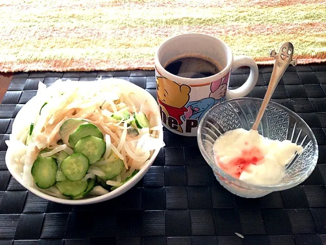 もやしミックスサラダ＆ヨーグルト☕|マニラ男さん