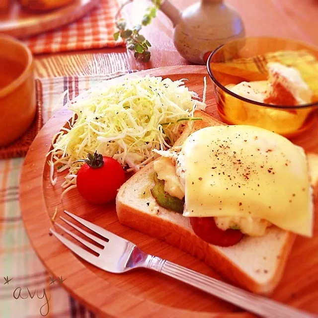 なるちゃんの꒰ ૢ❛ั◡❛ั ॢ✩꒱レンジで簡単ベシャメルソース☆で朝食プレート꒰ ︠ु௰•꒱ु❤|avyさん