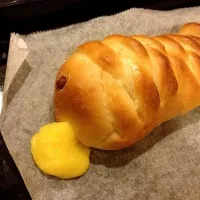 Snapdishの料理写真:鯉のぼりクリームパン|ぶんたんぶさん