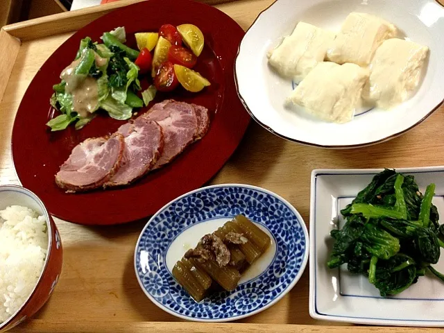 美味しい湯葉とチャーシューの晩ご飯|キュキュさん