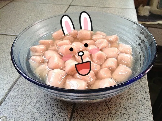 Snapdishの料理写真:額娘手作超Q芋圓|Dorisさん