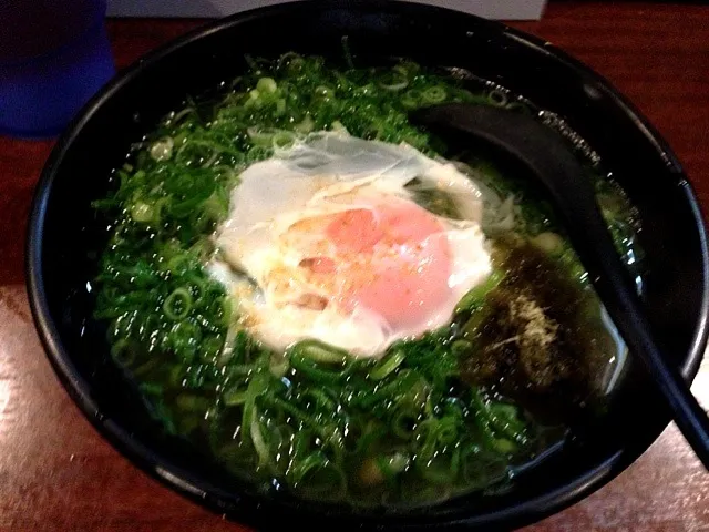 かすうどん＋ねぎ＆卵|ウサコさん