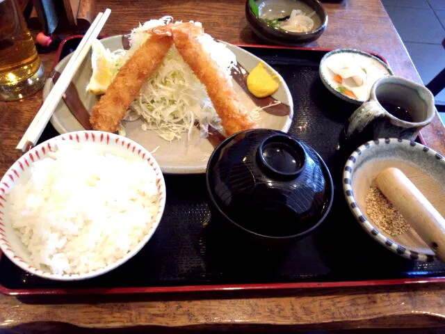 エビフライ定食|ぴぃさん