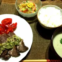 肉よりごぼうのポタージュがメイン定食|amyさん