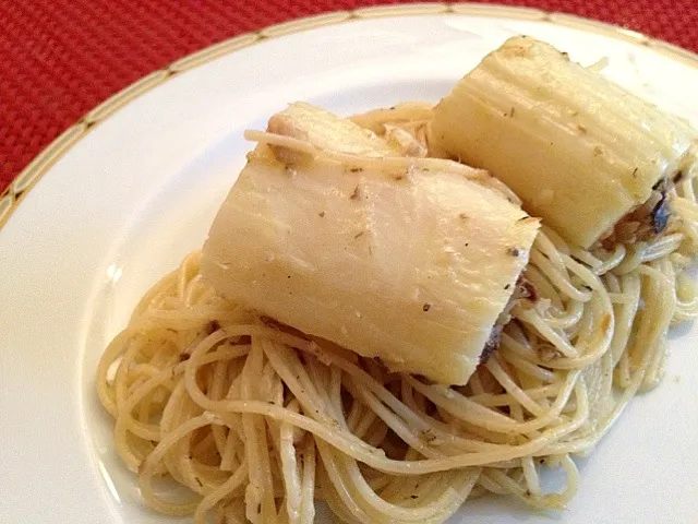 White asparagus pasta|excellente cuisineさん