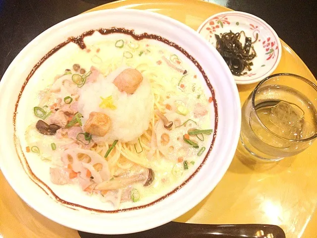 京都♡先斗入ル   黒豚と蕪おろし白味噌パスタ|gumicoさん