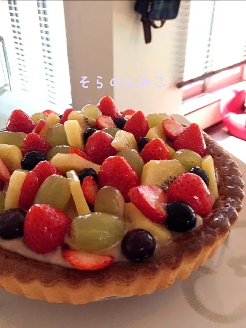 朝からフルーツタルト(◞ꈍ∇ꈍ)◞⋆**✚⃞ྉ|そらのんみこさん