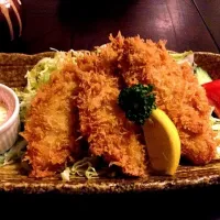 Snapdishの料理写真:アジフライ Fried horse mackerel